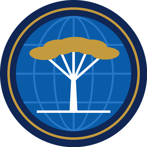 Orivex Exports emblem: a frankincense tree on a globe
